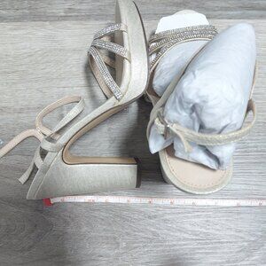 Nina - Women's Saralyn Platform Block Heel Evening Sandals - Size 9